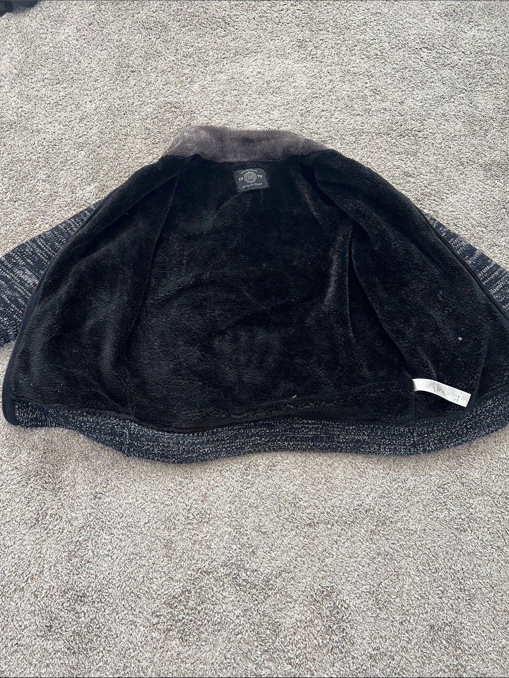 Living the Dream Rock for Freedom Full-Zip Knit Sweater Jacket Black Heather - L - Picture 6 of 12